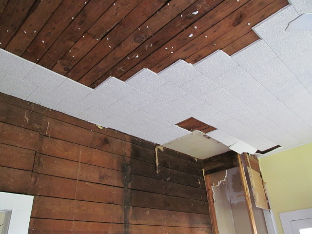 Before And After Our Kitchen Tin Ceiling Project Living