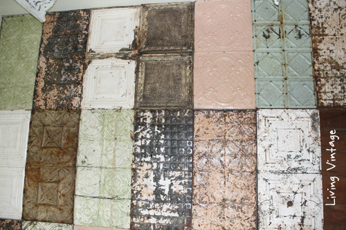 A Patchwork Of Reclaimed Tin Living Vintage