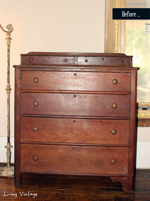 A Bedroom Dresser Makeover Living Vintage