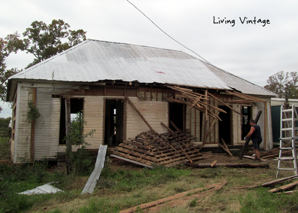 most of the porch wood simply wasn't salvageable