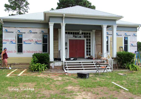 new siding installed on front of house